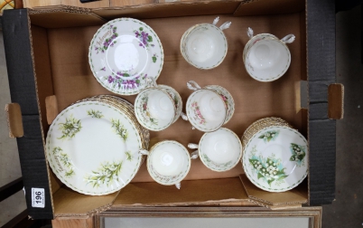 Appraisal: A good collection of Royal Albert Snowdrops Violets Roses teaware