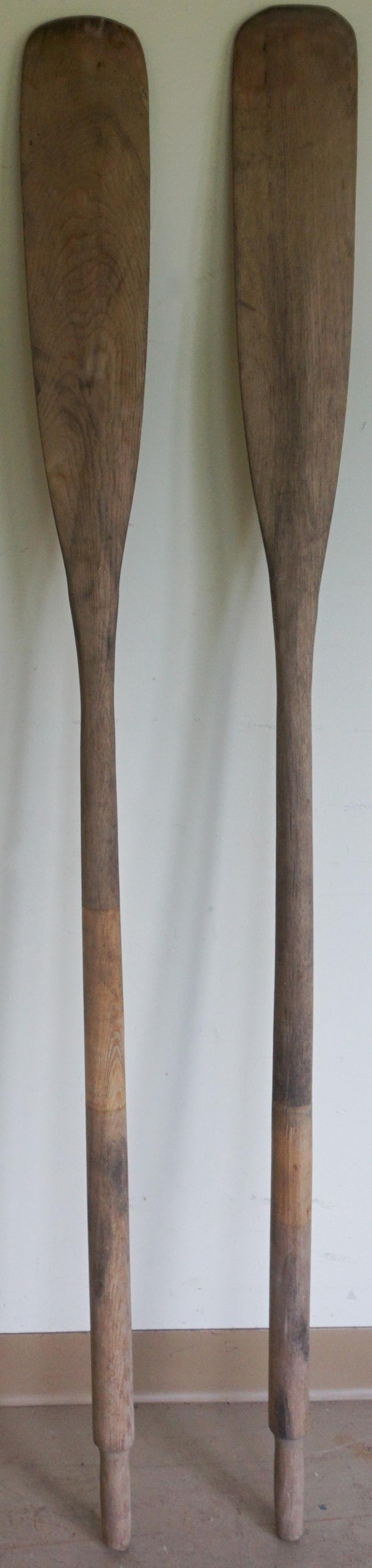 Appraisal: PAIR TEAK OARSPair Teak Oars