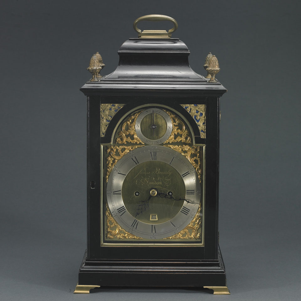 Appraisal: George III Ebonised Repeating Bracket Clock James Brearly of London