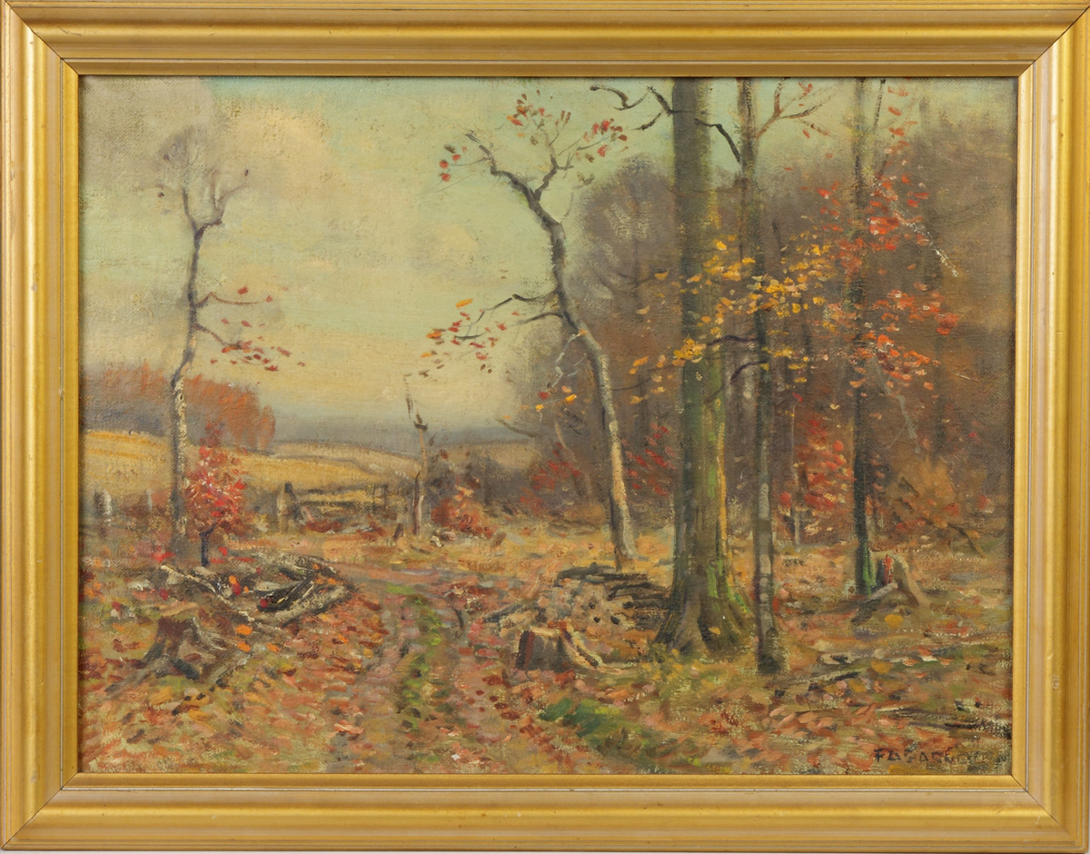 Appraisal: Frank Barney American - Autumn landscape Sgn Lower right F