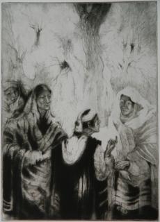 Appraisal: Gene Kloss etching and drypoint Gene Kloss American - -