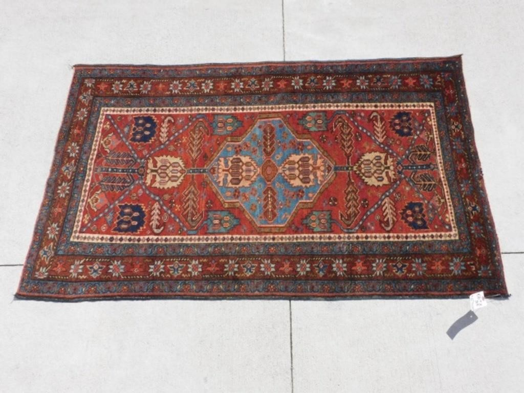 Appraisal: PERSIAN SCATTER RUG CA OVERALL GEOMETRICdesign Good original condition x