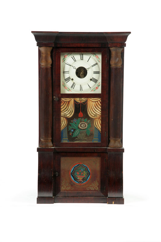 Appraisal: TRIPLE-DECKER SHELF CLOCK Seth Thomas Plymouth Hollow Connecticut mid th