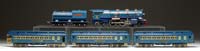 Appraisal: LIONEL STANDARD GAUGE BLUE COMET PASSENGER SET E LOCOMOTIVE Includes