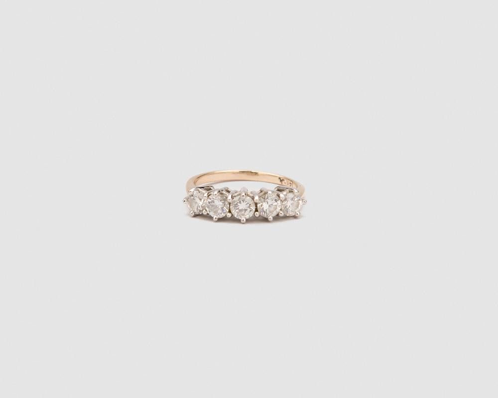 Appraisal: K Yellow Gold and Diamond Ring K Yellow Gold and