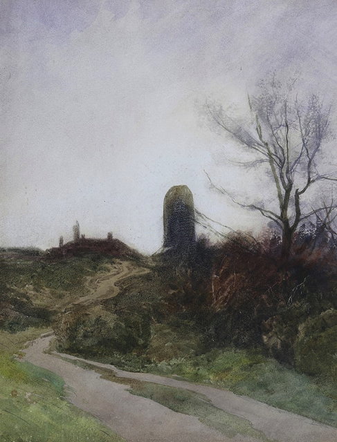 Appraisal: WILLIAM TATTON WINTER - The Mill on Reigate Heath watercolour