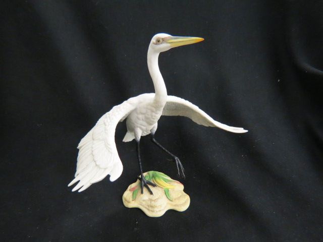 Appraisal: Boehm Porcelain Figurine of a White Egret wading bird series