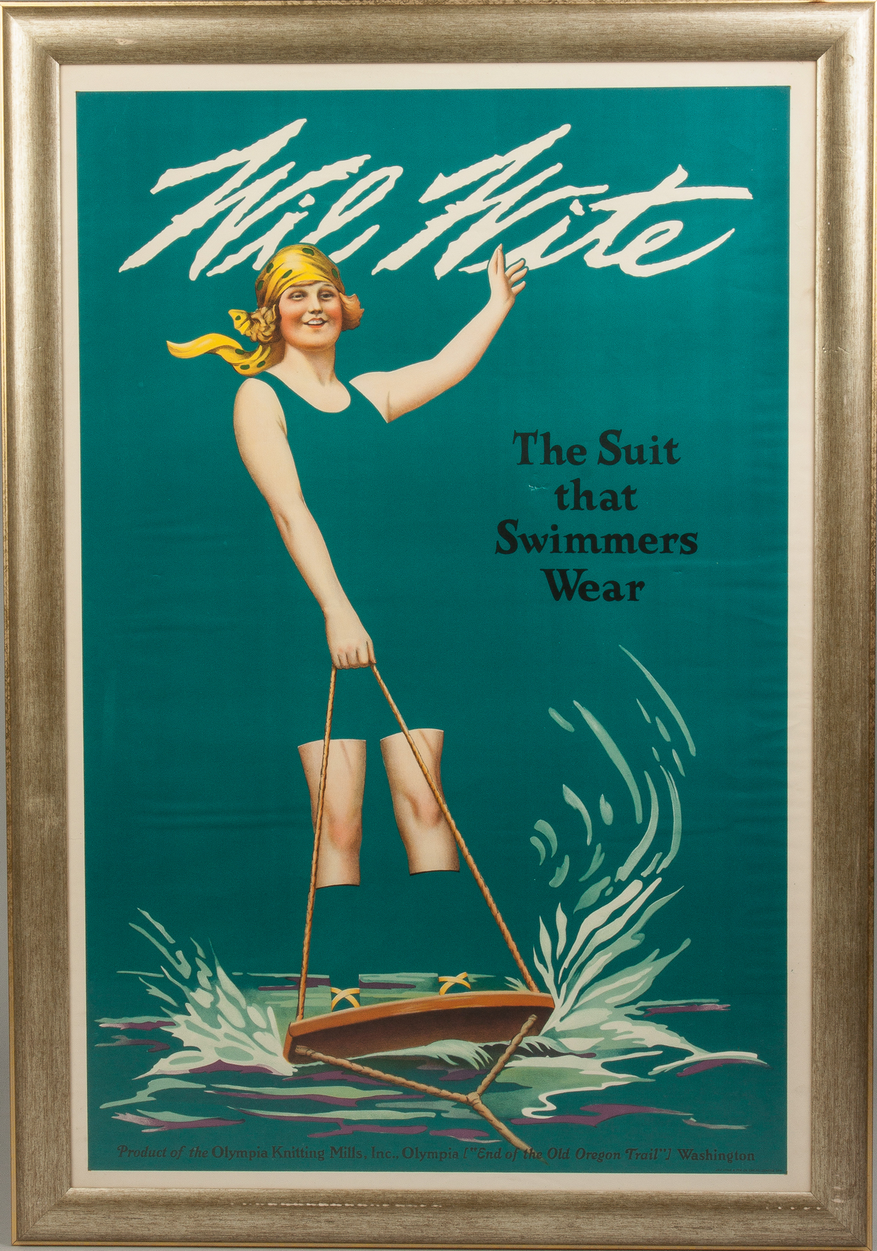 Appraisal: Two Vintage Will Wite Posters Product of the Olympia Knitting