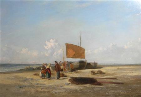 Appraisal: ATTRIBUTED TO WILLIAM COLLINS BRITISH - CATCH OF THE DAY