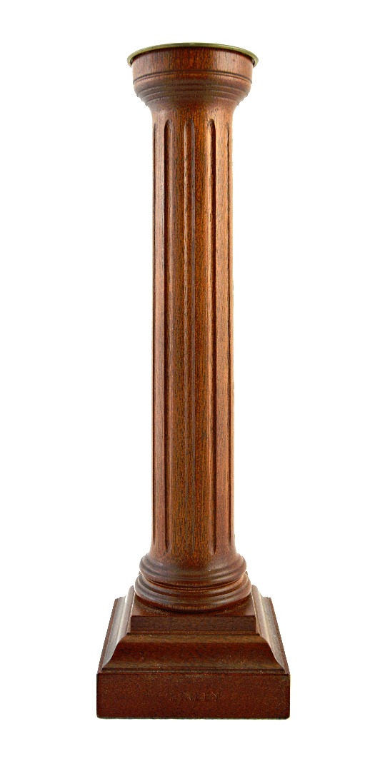 Appraisal: A th century David Linley mahogany candlestick with fluted column