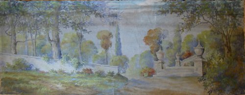 Appraisal: Artist th Century Theater Backdrop Title Sommerset County PA Painted