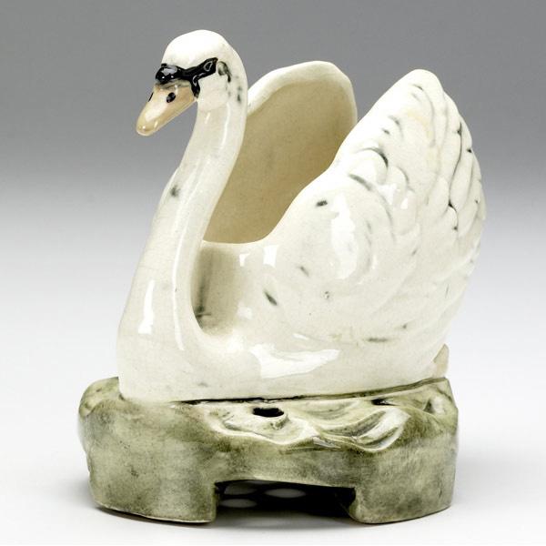 Appraisal: WELLER Brighton swan flower frog Unmarked