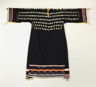 Appraisal: Crow Woman's Elk Tooth Wedding Dress Crow woman's dress made