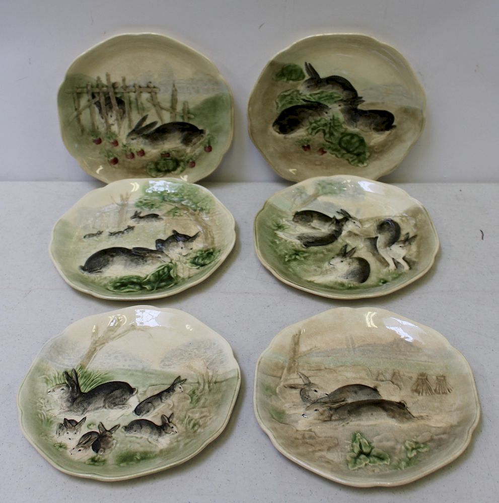 Appraisal: Choisy Le Roi By Higgins Seitel Plates Nicely decorated with