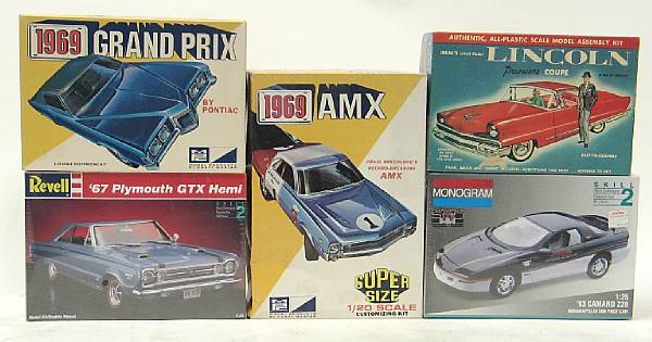 Appraisal: Plastic model kits Lot includes Chevrolet Impala Ventura Matador Firebirds