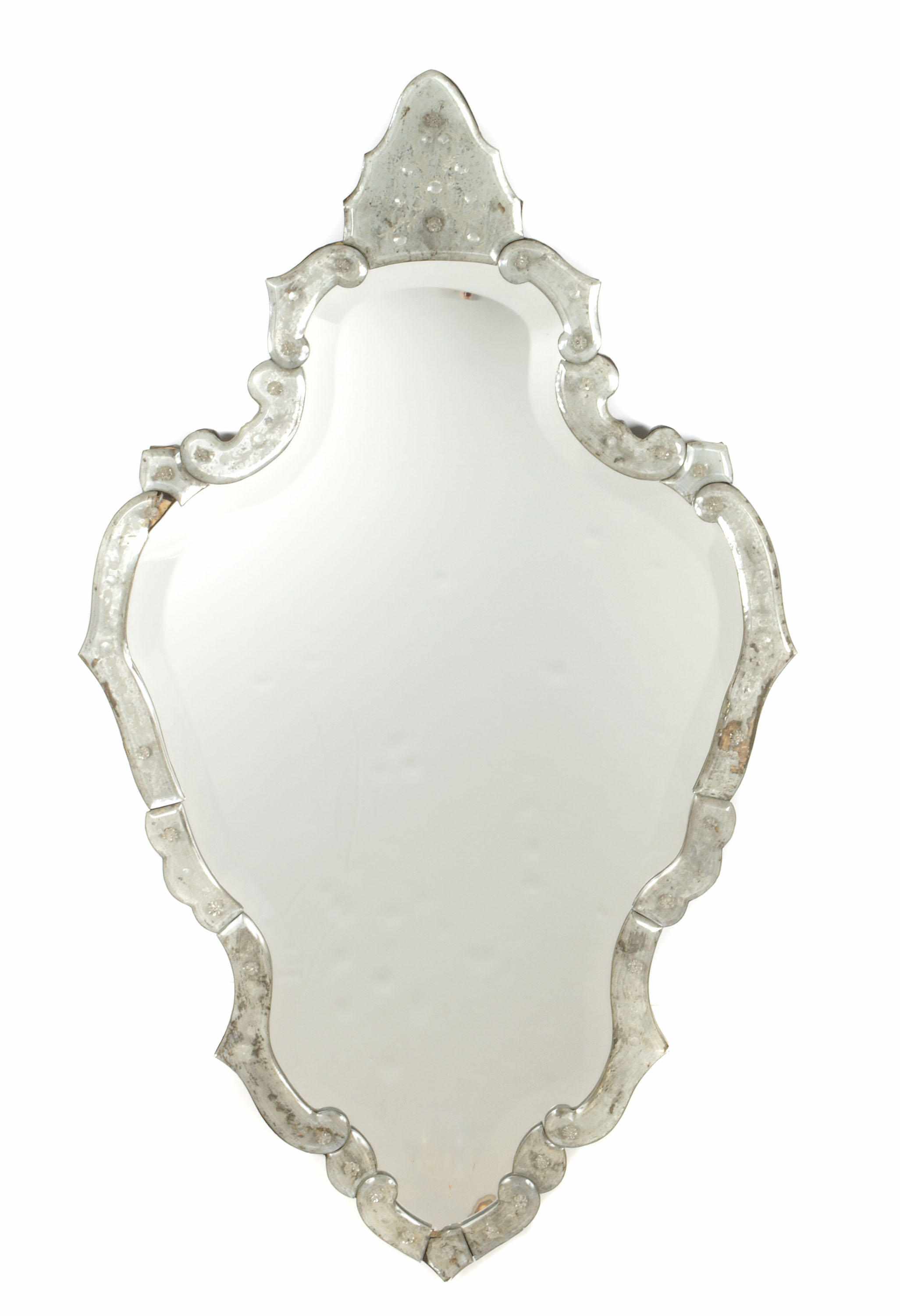 Appraisal: A Venetian glass mirror height in width in