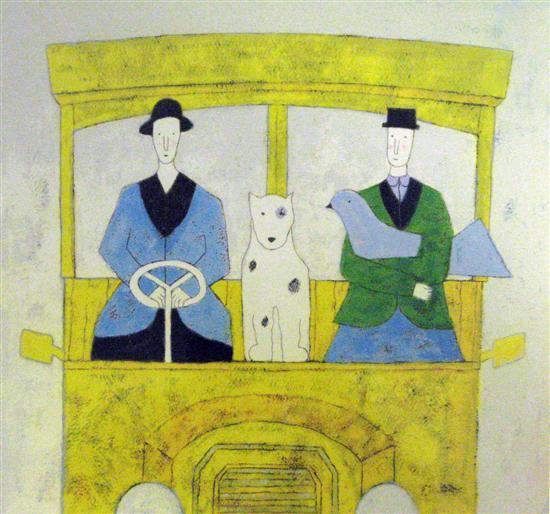 Appraisal: Annora Spence - limited edition print Dog on the Bus