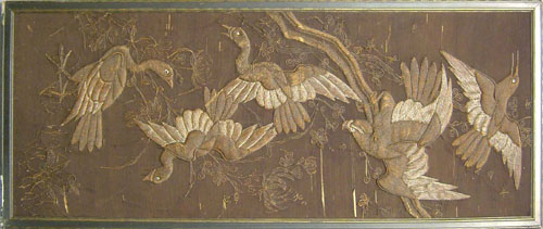 Appraisal: Chinese embroidery panel th c x