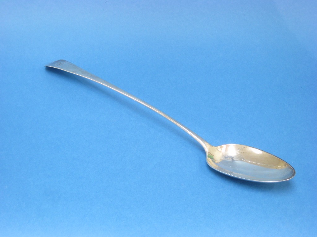 Appraisal: A George III Basting Spoon old English pattern engraved initials