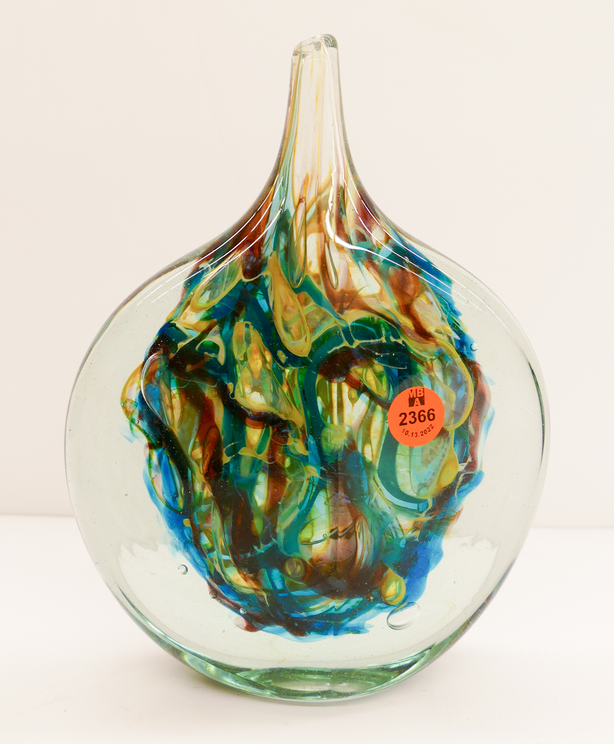 Appraisal: Michael Harris - England Mdina Malta Modern Art Glass Bud