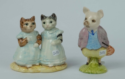 Appraisal: Royal Albert Beatrix Potter figuree Mittens and Moppet BP a