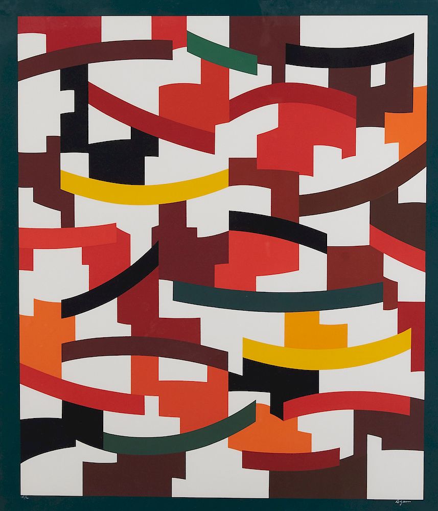 Appraisal: Yaacov Agam Union III Silkscreen Yaacov Agam b Silkscreen titled