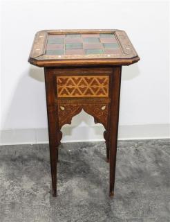 Appraisal: A Continental Tile Inset Side Table th th century Height