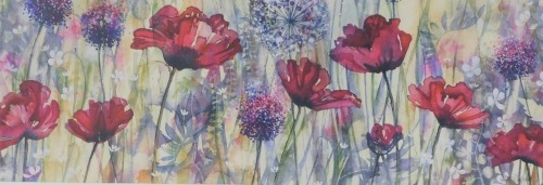 Appraisal: Catherine Stephenson th School Raspberry Poppy watercolour signed cm x