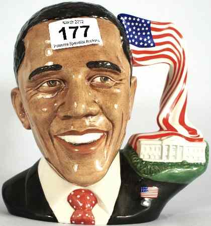 Appraisal: Royal Doulton Large Character Jug president Barack Obama D Character