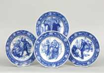 Appraisal: Wedgwood Ivanhoe Series Plates ca Four plates with different images