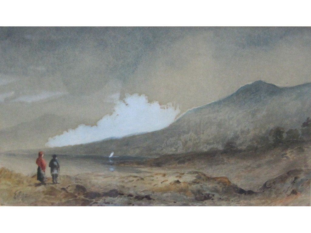 Appraisal: Pair of watercolour Scottish coastal scenes both monogrammed and dated