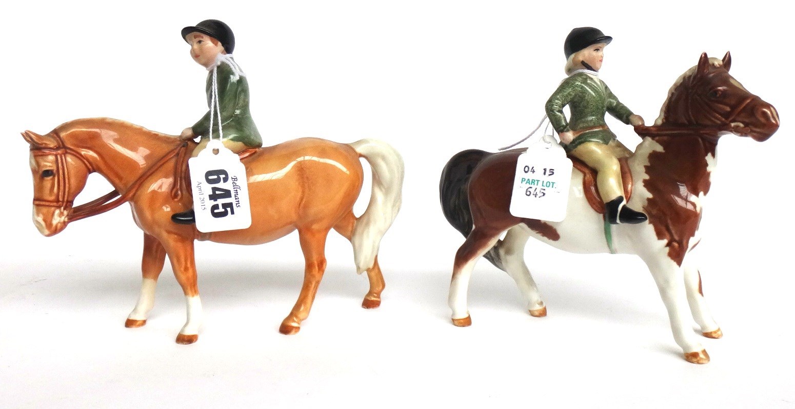 Appraisal: A Beswick 'Boy on Pony' No a f and a