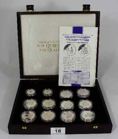 Appraisal: A boxed set of Silver Coins the official Coin Collection