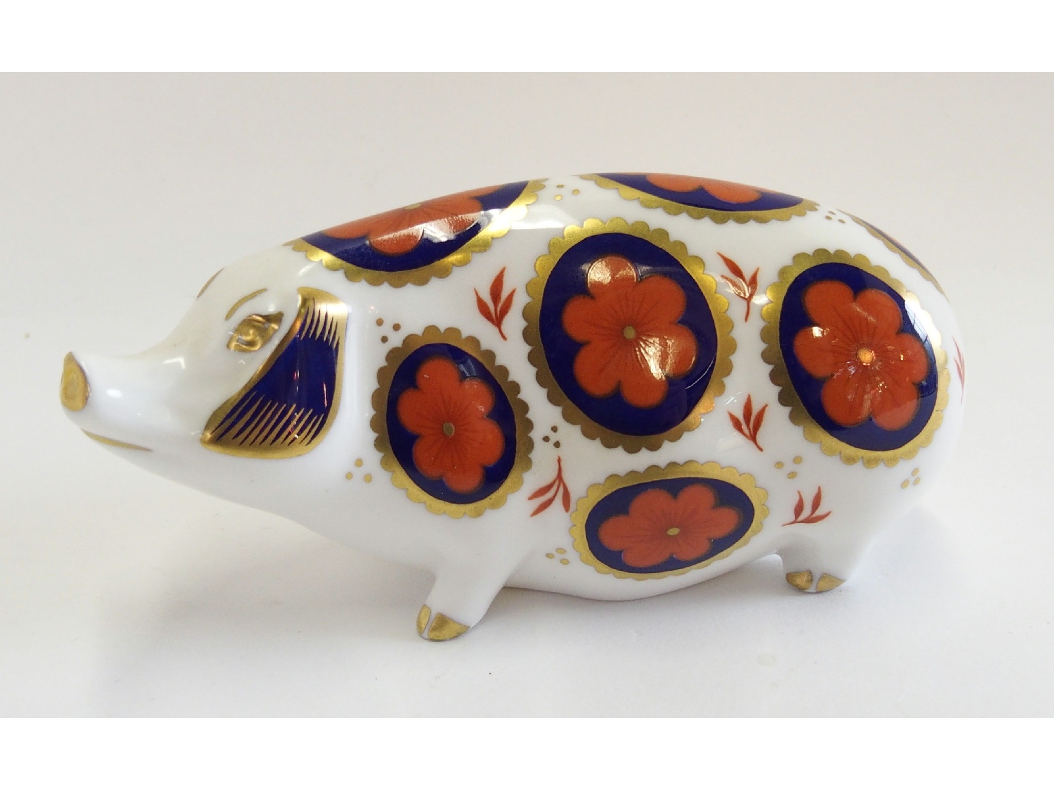 Appraisal: Royal Crown Derby porcelain pig paperweight