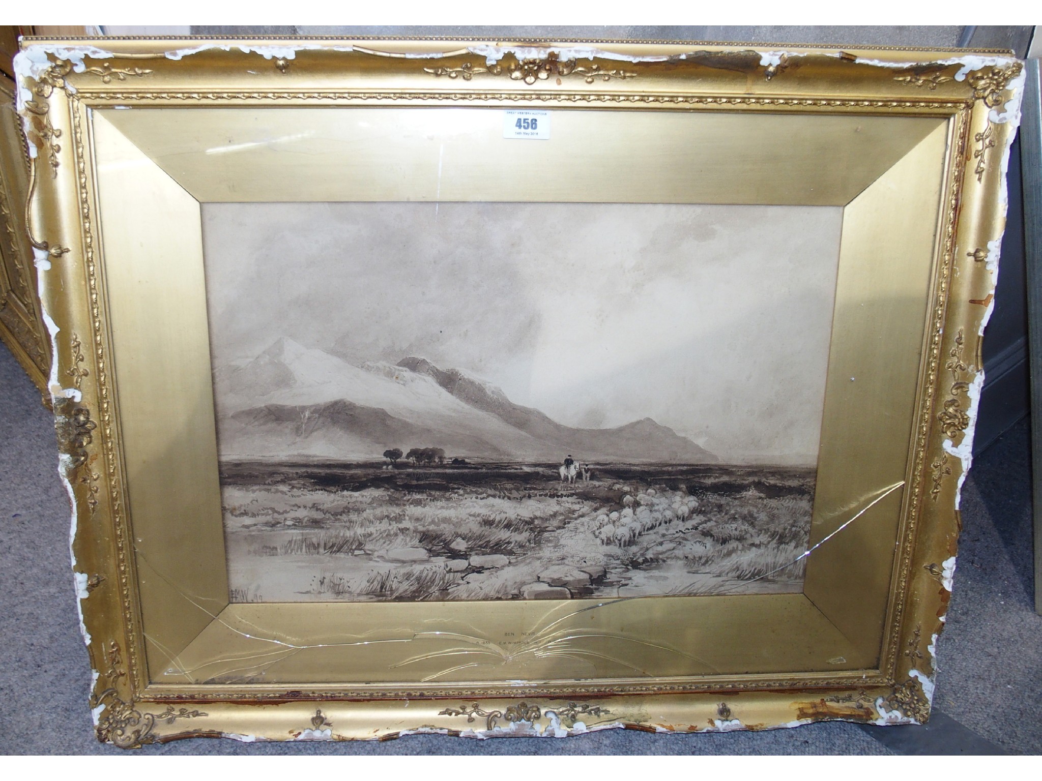 Appraisal: E M WIMPERIS Ben Nevis signed with initials and dated