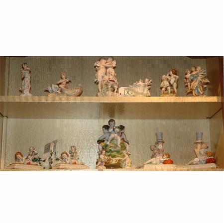 Appraisal: Group of English and Continental Porcelain Figural Groups Estimate -