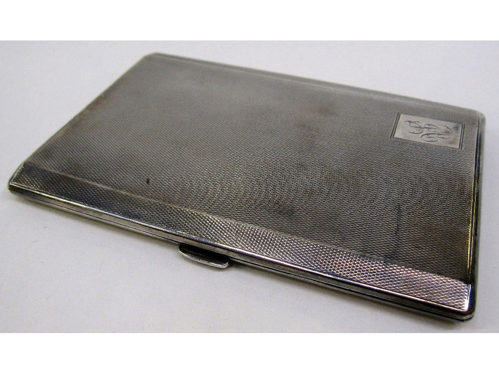 Appraisal: Silver cigarette case Birmingham