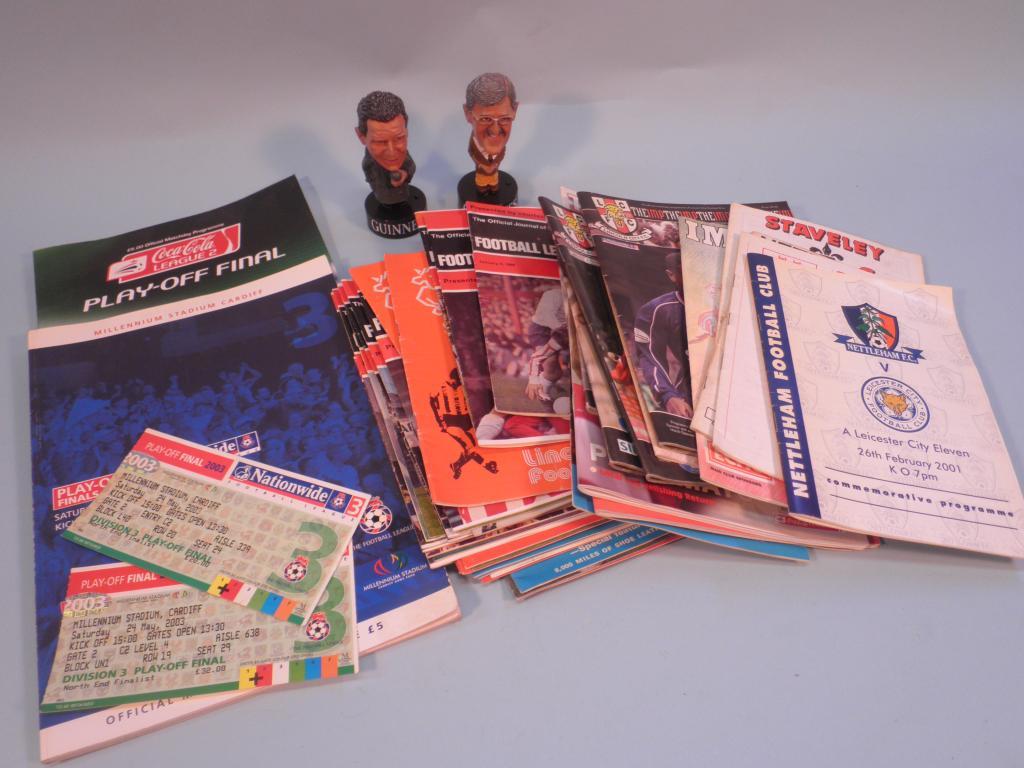 Appraisal: A quantity of football programmes mainly Lincoln City