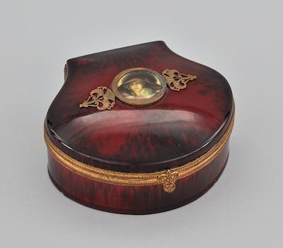 Appraisal: A Sevres Porcelain Dresser Box In the shape of a