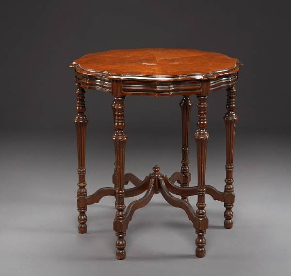 Appraisal: A Renaissance style mahogany center table second quarter th century