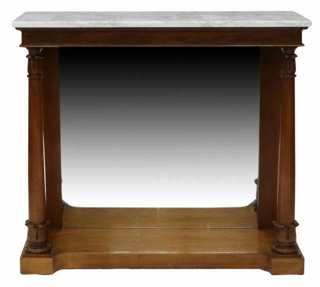 Appraisal: Federal style mahogany pier console table from the Historic Charleston