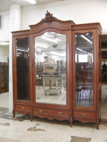 Appraisal: LARGE FRENCH STYLE WARDROBE DISPLAY