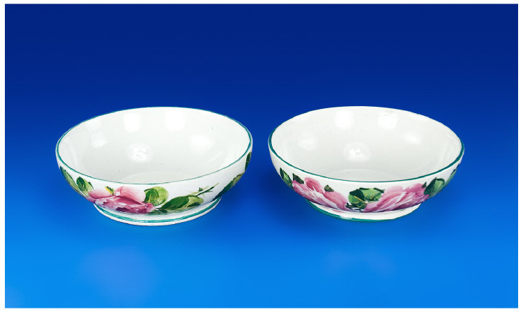 Appraisal: Wemyss Pair of Small Cabbage Rose Bowls each inches in