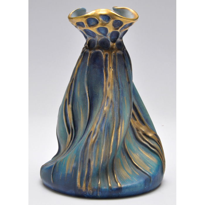 Appraisal: Amphora vase c inspired by the designs of Christopher Dresser