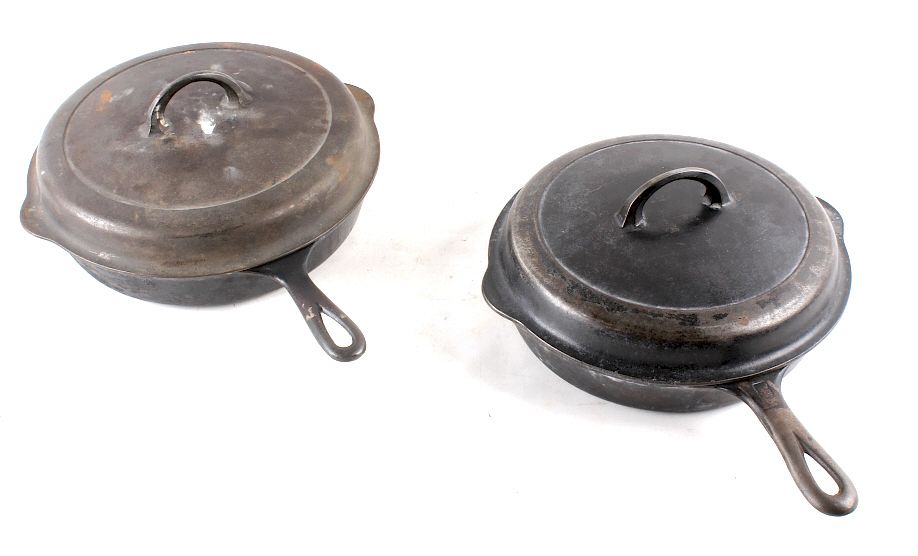 Appraisal: Griswold Number Cast Iron Skillet w Lid Included in this