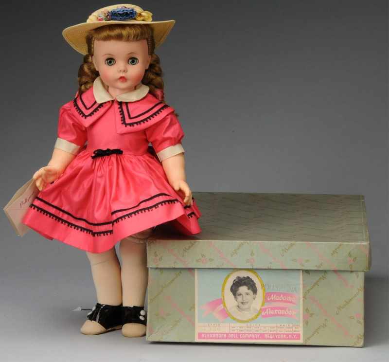 Appraisal: Lovely Boxed Madame Alexander Pollyanna Doll Description American Ca Vinyl