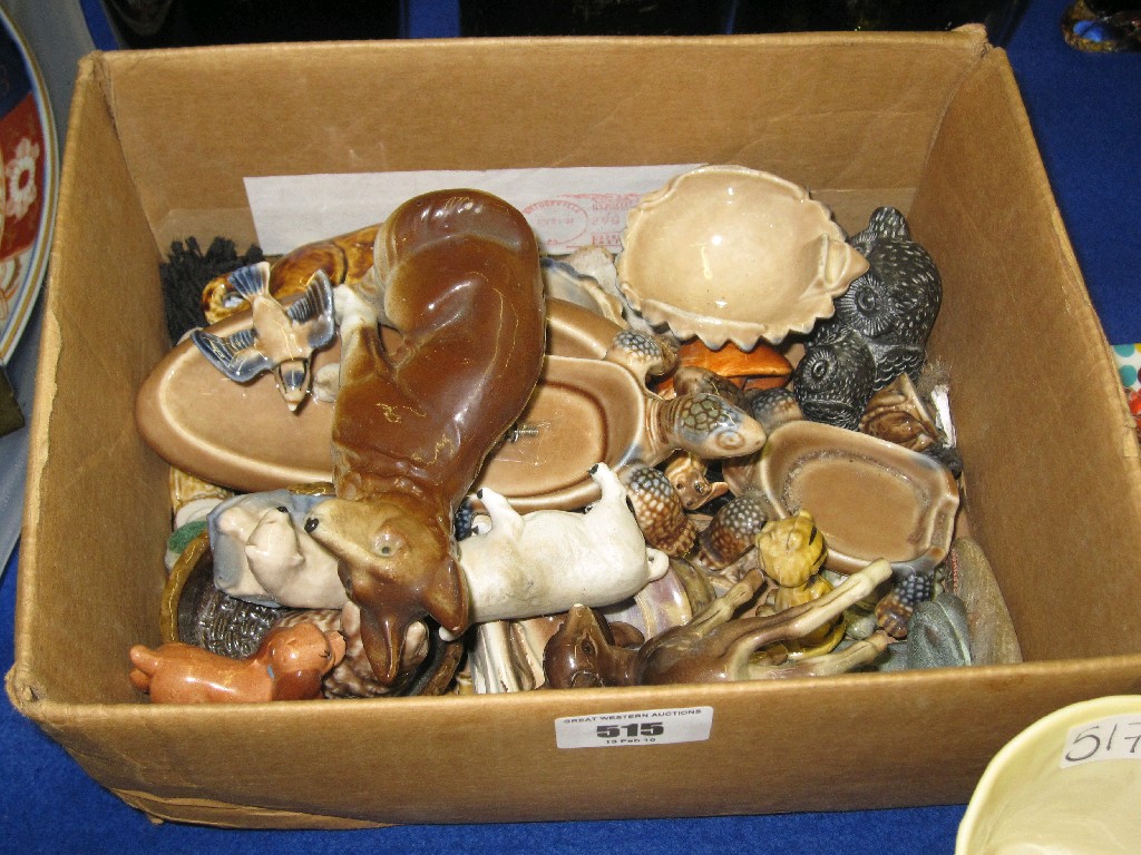 Appraisal: Box of assorted Wade whimsies and other figures