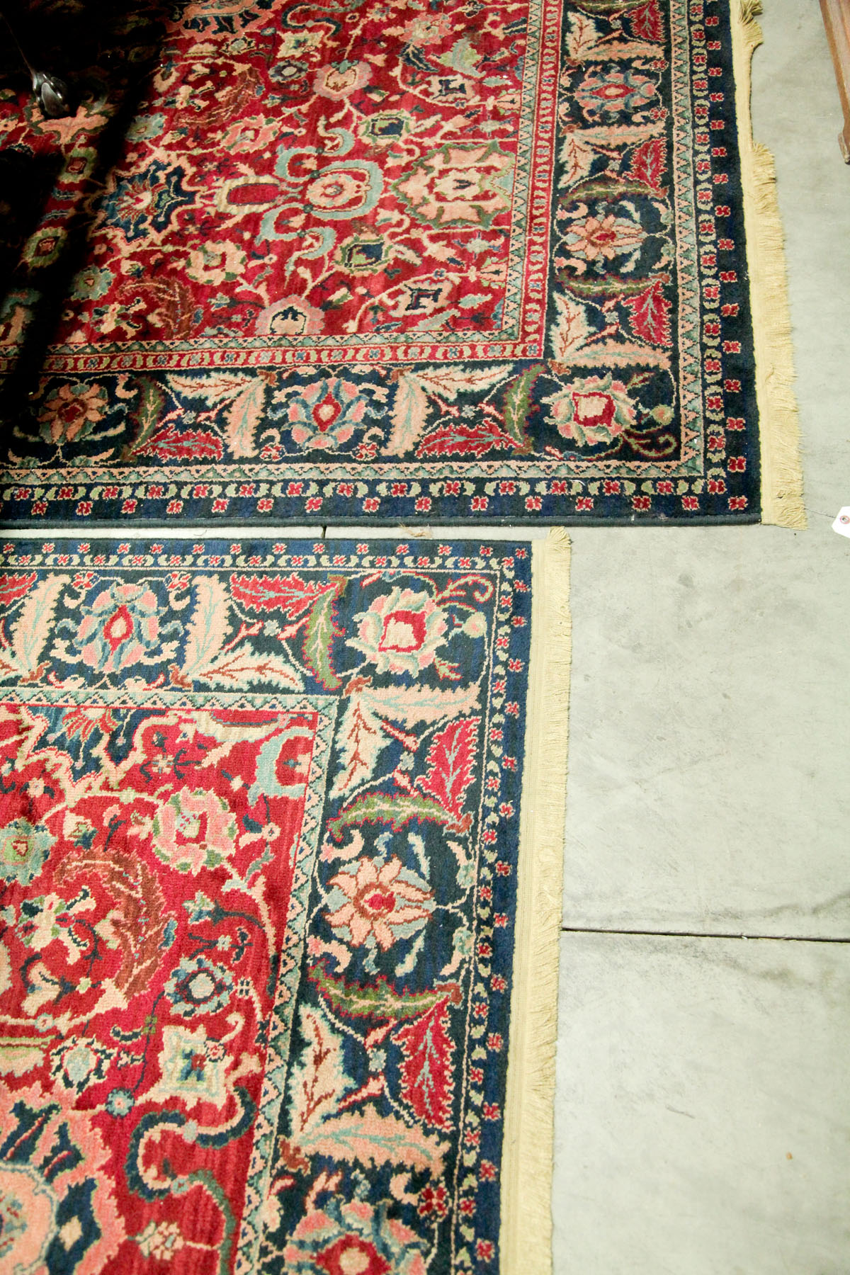 Appraisal: TWO ORIENTAL STYLE RUGS American mid th century A room