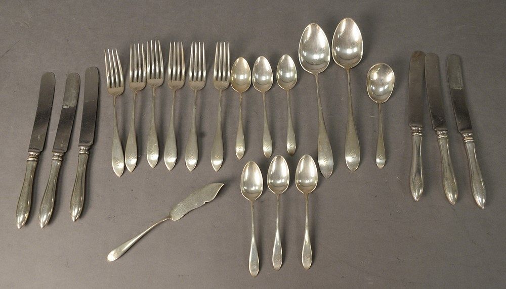 Appraisal: Sterling Silver Flatware Set t oz plus six handles Sterling