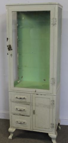 Appraisal: Industrial Style Metal Medicine Cabinet From an Park Ave NYC